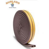 Nublado Yapışkanlı 2,5x2=5 Metre (Kahverengi) Kapı Pencere Bandı Fitili Soğuk Izolasyon Kauçuk Bantları - Gri - 2,5x2 m (5 m)