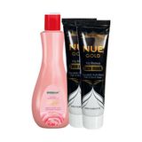 Nue Gold Siyah Nokta Maskesi X2 Gül Suyu ve 70'li Disk Pamuk