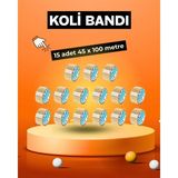 Nuga Bant 15 Adet 45 x 100 Metre Koli Bandı - 1 Adet