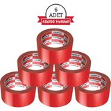 Nuga Bant Koli Bandı Renkli (6ADET) Kırmızı Nuga 45MMX100METRE