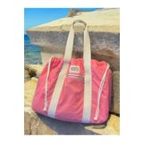 nuggita handmade crafts Nuggita Büyük Boy Büzgülü Omuz Çantası Pembe