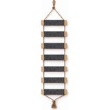 Nuigo Ahşap Kedi Tırmanma Merdiveni ve Duvar Köprüsü - Halıfleks Yüzeyli, 7 Basamak, 75 cm - 7 Basamak - 75 cm
