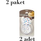 Nuit Concept 2 Paket Kek Kapsülü Kağıt Kek Kalıbı Bpa Içermez Kek Muffin Browni Kalıbı L-00171 - 26 x 26 x 7 cm
