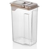 Nuit Concept Qlux 3,6 Lt Saklama Kabı Bpa Içermez Bakliyat Ekzak Çay Şeker Kolay Tutuş 2 Açılan Kapak L-00944 - Bej - 3 Adet