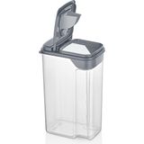 Nuit Concept Qlux 3,6 Lt Saklama Kabı Bpa Içermez Bakliyat Ekzak Çay Şeker Kolay Tutuş 2 Açılan Kapak L-00944 - Gri - 3 Adet
