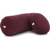 Nuiyoga Mürdüm Bolster ve Meditasyon Minderi - Bordo - Standart