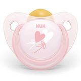Nuk 6-18 Ay Baby Rose Silikon Damaklı Emzik Pembe