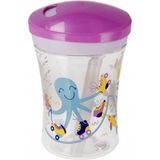Nuk Evolution Alıştırma Bardağı 230 ml Yumuşak Pipetli +12 Ay BPA İçermeyen Polipropilen - Pembe