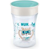 Nuk Evolution Magic Cup 230 ml Sızdırmaz Tasarım ile Ergonomik Tutma Özellikli Bebek Bardağı - Beyaz