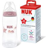 Nuk First Choice 3m+ Anticolic Polipropilen Biberon Pembe 300ML - 300 ml