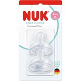 Nuk First Choice Silikon Biberon Emziği, Fc (2 Adet)