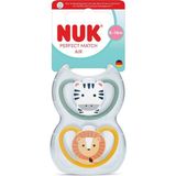 NUK PM Air 2li Emzik, 6-18 ay,Yeşil/Turuncu,Erkek