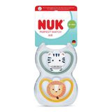 NUK PM Air 2li Emzik,18-36 ay,Yeşil/ Turuncu,Erkek
