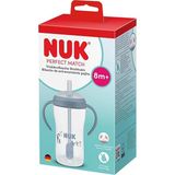 Nuk Pm Pipetli Alıştırma BARDAĞI,260ML, Mavi,erkek (2 Adet)