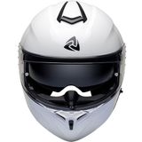 Nukro 938-SV Solid Glossy White Çene Açılır Kask - 2XL