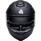 Nukro 938-SV Solid Matte Black Çene Açılır Kask - 2XL