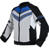 Nukro Nukrowear Road Mavi Beyaz Yazlık Fileli Erkek Motosiklet Ceketi - XL