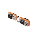 Null Modem Adaptörü, Dsub, 9-Pin, Erkek - Dsub, 9-Pin, Dişi