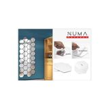 Numa Concept Altıgen Ayna Bal Peteği 12'li Gümüş Pleksi Duvar Dekorasyon Her Biri 10x6 Cm