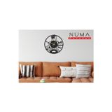Numa Concept Berber Kuaför Duvar Saati Mdf Duvar Dekorasyon Lazer Kesim 32X32 Cm