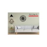 Numa Concept Dekoratif Çerçeveli Duvar Saati Mdf Duvar Dekorasyon Lazer Kesim 32X32 Cm