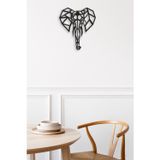 Numa Concept Geometrik Fil Figürü Ahşap Mdf Duvar Dekorasyon Ürünü 40X34 Cm