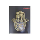 Numa Concept Hamsa Fatma Ana Eli Mdf Üzeri Gold Pleksi Duvar Dekorasyon Lazer Kesim 30X25 Cm