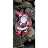 Numa Concept Noel Baba Yılbaşı Süsü Beyaz Kırmızı Mdf Lazer Kesim 30X25 Cm