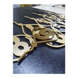 Numa Concept Sayılar Aynalı Gold Pleksi Pasta Süsü Lazer Kesim Her Biri 12X7 Cm
