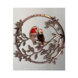 Numa Concept Serçe Mdf Üzeri Rose (Gül) Pleksi Duvar Dekorasyon Ürünü 33X33 Cm