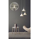Numa Concept Yaşam Ağacı Tekli Mdf Üzeri Gümüş Pleksi Duvar Dekorasyon Lazer Kesim 30X30 Cm
