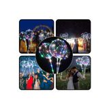 Numaca 3 Mt Led Işıklı - 3 Pilli - 3 Fonksiyonlu - Balon Çubuklu - 45 Cm Işıklı Şeffaf Balon Seti - 1 Adet