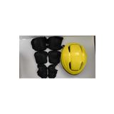 Numaca Çocuk Kask Dizlik Dirseklik Koruyucu Set 7 Parça Paten Scooter Kaykay Koruyucu Sarı Kask Siyah Dizlk
