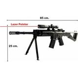 Numaca Elite Boncuk Atan Gerçek Görünümlü Lazerli Keskin Nişancı Tüfeği Oyuncak Sniper Uzun Menzil Yere Sabitleme 1 Adet
