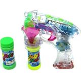 Numaca Elite Işıklı Pilli Şeffaf Plastik Oyuncak Köpük Tabancası Köpük Yapma Silahı Bubble Gun Köpük Makinesi 1 Adet