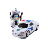 Numaca Oyuncak Pilli Hareket Eden Robota Dönüşen Işıklı Sesli Polis Robot Arabası Otomatik Robota Dönüşen