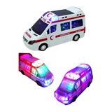 Numaca Oyuncak Pilli Sesli 3d Işıklı Ambulans Sirenli 20 cm Oyuncak Ambulans