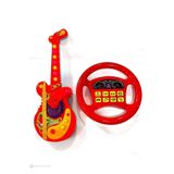 Numaca Pilli Türkçe Sesli Müzikli Eğitici Çocuk Oyuncak Gitar Oyuncak Müzikli Direksiyon Kız Çocuk Model
