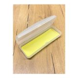 Numaralı Gözlük Kılıfı Çizilme Önleyici Gözlük Kabı Kurum Gözlük Kılıfı Sarı 14x4 Cm