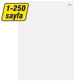 Numaralı Kağıt A4 001-250 Sıralamalı 80 gr Dikey 1 Paket