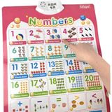 Number 1-20 & Shapes Ingilizce Konuşan Sesli Poster