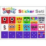 Number Blocks Matematik Eğitici Birim Küp Snapcubes /0-10 Sticker 18 Pcs