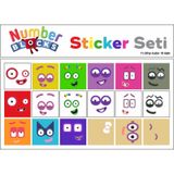 Number Blocks Matematik Eğitici Birim Küp Snapcubes /11-20 Sticker 18 Pcs