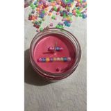 Numcandle Dekoratif Mum - Pembe - Beyaz - 1 Adet