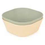 Numio Kare Yemek Kasesi 2'li & Sage Green - Vanillia - Adaçayı Yeşili - Vanilya