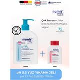 Numis Med pH 5.5 Yüz ve Vücut Yıkama Jeli 200 ml - Hassas Ciltler İçin Nazik ve Nem Destekleyici Temizlik