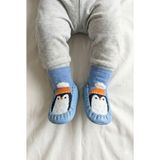 Numix Baby Kids Çarık Çorap, Hakiki Deri, Kaymaz Taban, Bebek Çocuk Patik - Mavi
