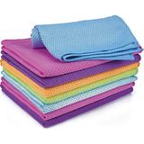 Numune Market Suhvee 1 Adet Mikrofiber Temizlik Bezi Baklava Desenli Cam Temizleme Toz Alma Bezi - 40 x 60 cm - Mavi