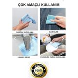 Numune Market Suhvee 1 Adet Mikrofiber Temizlik Bezi Baklava Desenli Cam Temizleme Toz Alma Bezi - 40 x 70 cm - Mor