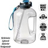 Numune Market Suhvee Sporcu Su Matarası Su Matarası Bpa Free 2l Suluk Gym Matara - Beyaz - 2.5L